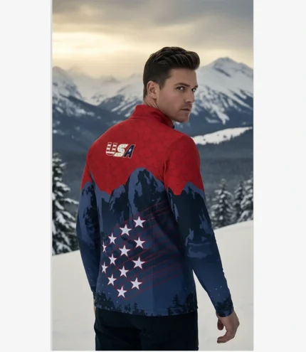 2026 Winter Olympics USA Columbia Curling Puffer Jacket