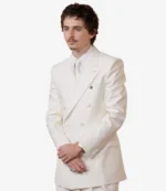 Academy Awards Oscars 2026 White Double Breasted Timothee Chalamet Blazer For Unisex
