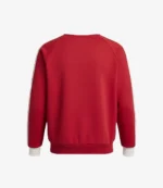 Adidas x Manchester United Originals 3-Stripes Red Crew Sweatshirt For Unisex