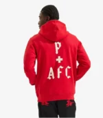 Arsenal Adidas x Places + Faces 2025-26 Pullover Fleece Red Hoodie For Unisex