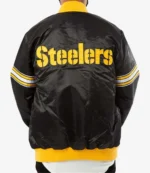 Back in The Game Snoop Dogg Steelers Black Satin Bomber Jacket For Unisex
