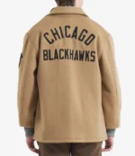 CM Punk Chicago Blackhawks Cashmere Oversized Full-Snap Jacket For Unisex