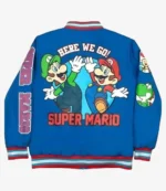 Here We Go Super Mario Limited Edition Blue Bomber Jacket