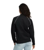 Kendall Jenner Adidas 2026 Three Stripe Black Cropped Bomber Jacket For Unisex