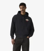 Levi’s x Jordan Full-Zip Black Hoodie For Unisex