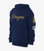 Los Angeles Dodgers New Era Navy 2026 Gold Collection Logo Hoodie For Unisex
