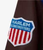 OVO Harlem Globetrotters Wool With Leather Sleeves Varsity Jacket For Unisex