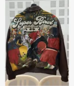 Odell Beckham Jr Super Bowl LX Leather Bomber Jacket For Unisex