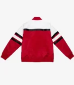 Silver Chicago Bulls Satin Bomber Jacket