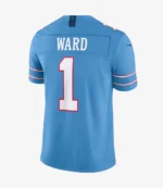 Tennessee Titans Cameron Ward Nike Light Blue Vapor F.U.S.E. Sewn Down Limited Jersey For Unisex