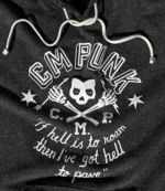 WWE CM Punk Black Pullover Hoodie For Unisex