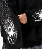 Unisex Von Dutch Spider Crest Black Hoodie