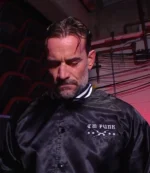 Unisex WWE Elimination Chamber CM Punk Larry Forever Satin Varsity Jacket