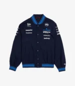 Unisex Williams F1 Team Navy Varsity Jacket by New Era x Atlassian