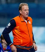 Unisex Winter Olympics 2026 Rintje Ritsma Orange Varsity Jacket