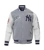 World Series 2024 Fat Joe New York Yankees Grey Varsity Jacket