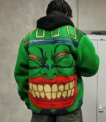 Unisex Yugioh Pot of Greed Sherpa Zip-Up Jacket
