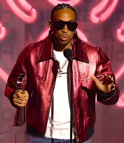 iHeartRadio Music Awards 2026 Ludacris Green Leather Bomber Jacket For Unisex