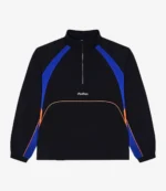 2026 Black Baseline Malbon x New York Knicks Quarter-Zip Jacket For Unisex