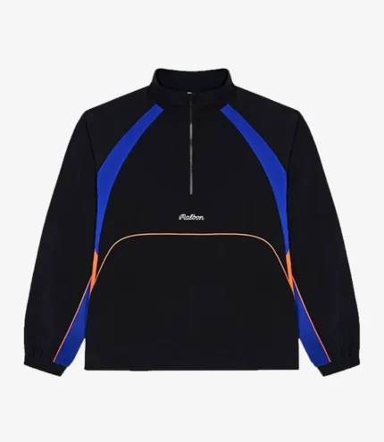 2026 Black Baseline Malbon x New York Knicks Quarter-Zip Jacket For Unisex