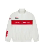 2026 Miami Grand Prix Malbon x Formula 1 Black & White Track Jacket For Unisex