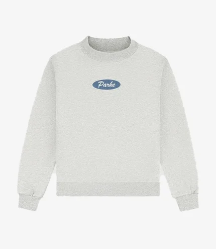 Unisex 2026 Parke Grey Signature Patch Mockneck Fleece Sweatshirt
