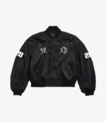 2026 WWE x XO Black Bomber Jacket For Unisex