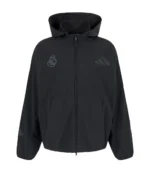 Adidas Real Madrid 2026 Women’s Urban Z.N.E. Black Woven Track Jacket For Unisex