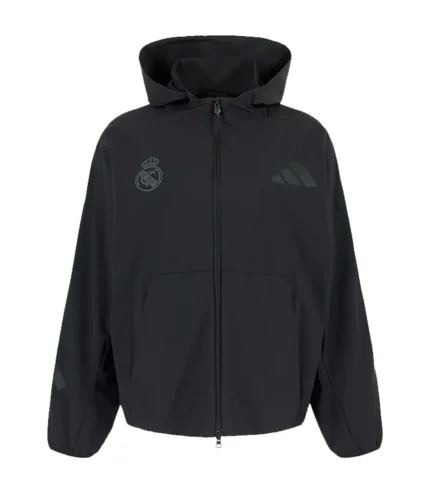 Adidas Real Madrid 2026 Women’s Urban Z.N.E. Black Woven Track Jacket For Unisex