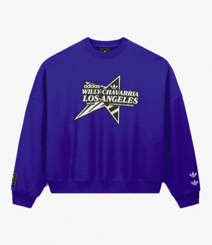 Adidas x Willy Chavarria Star Logo Crewneck Sweatshirt For Men & Women