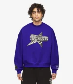 Adidas x Willy Chavarria Star Logo Crewneck Sweatshirt For Unisex