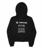 Balenciaga X PS5 Black Cotton Hoodie 1