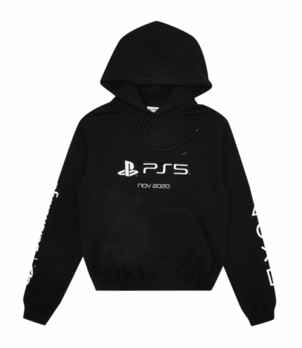 Balenciaga X PS5 Black Cotton Hoodie 2