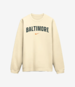 Baltimore Orioles Nike Cream 2026 City Connect Club 2-Hit Sweatshirt