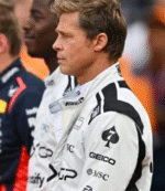Brad Pitt F1 Racer White Jacket 4