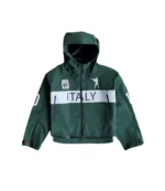 Bravest Italy Hooded Shell Green Jacket