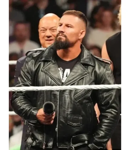 Bron Breakker Monday Night RAW 2026 Black Leather Jacket For Unisex