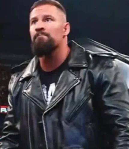 Bron Breakker Monday Night RAW 2026 Black Leather Jacket