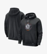 Unisex Brooklyn Nets Nike Black City Edition Essential Logo Remix Hoodie
