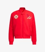 Unisex Chinese New Year Red Bomber Jacket