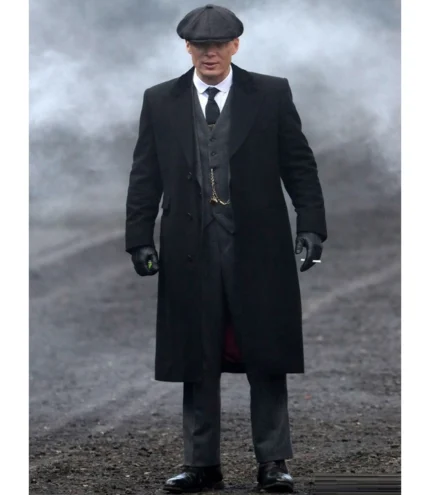 Unisex Cillian Murphy Peaky Blinders Black Trench Coat