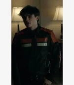 Curran Walters TV Series Titans Jason Todd Cafe Racer Leather Jacket For Unisex