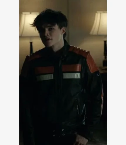 Curran Walters TV Series Titans Jason Todd Cafe Racer Leather Jacket For Unisex