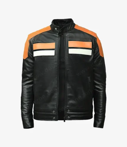Curran Walters TV Series Titans Jason Todd Cafe Racer Leather Jacket