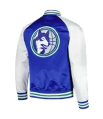 Double Clutch Minnesota Timberwolves Blue And White Jacket