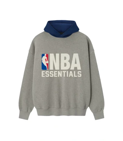 Fear of God x NBA Heather Gray Sport Hoodie For Unisex