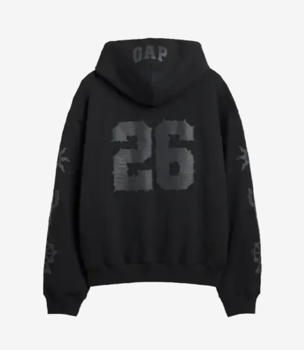 Gap × Coachella Oversized Black Pullover Hoodie