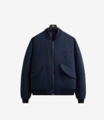 Unisex Giorgio Armani & Kith for the New York Knicks Navy Blue Bomber Jacket