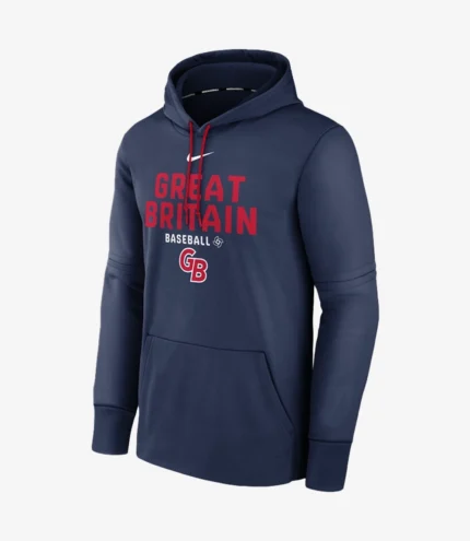Great Britain Baseball Nike 2026 World Baseball Classic Authentic Collection Therma Hoodie