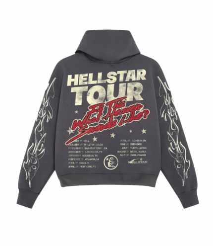 Hellstar Records Tour Grey Hoodie 1